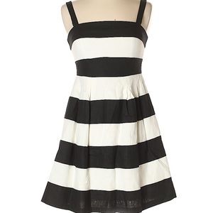 Black and White Striped Dress